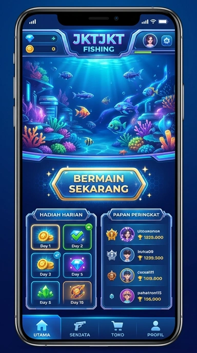 Tampilan antarmuka pengguna jktjkt yang modern dan bersih.
